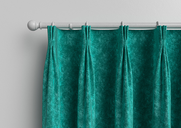 Caen Chenille, Aqua - Made to Measure Curtains - Image 11